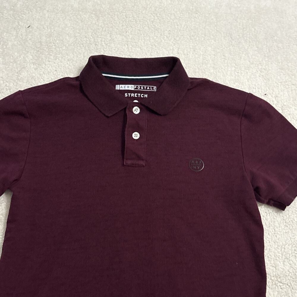 Aeropostale Polo Shirt For Boys Size Small, Color Red - Picture 3 of 5